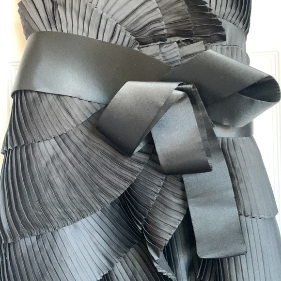 Marchesa Notte Black Ruffle Mini Dress - Picture 3 of 8